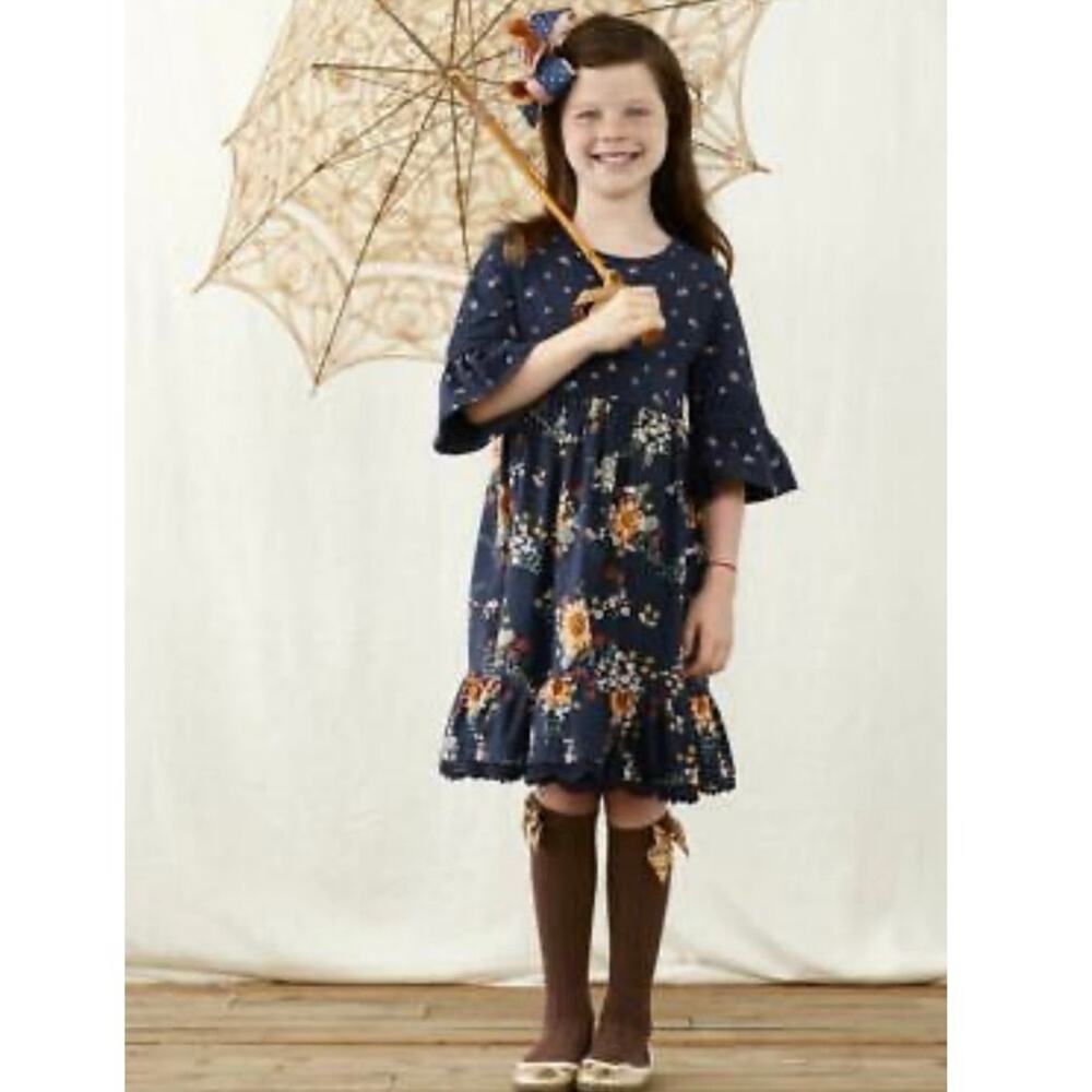 Matilda Jane Just Imagine Callista Girls Multi-Floral Print Dress 12 NWT | eBay